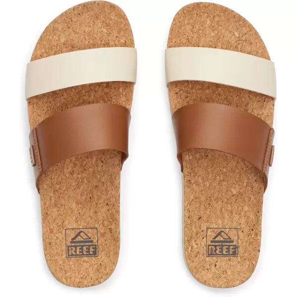 imageREEF Cushion Vista Hi Womens Platform Fashion Sandal Arch Support Ultra Soft Cushion FootbedChocolate Duo