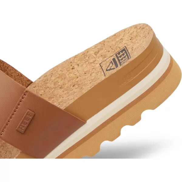 imageREEF Cushion Vista Hi Womens Platform Fashion Sandal Arch Support Ultra Soft Cushion FootbedChocolate Duo