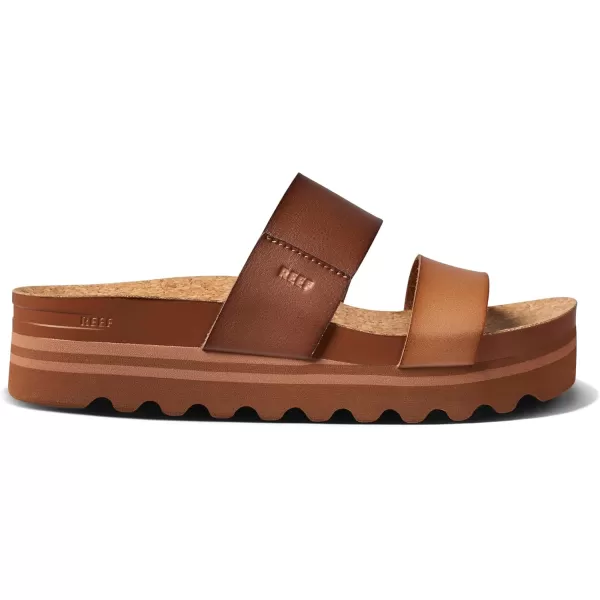 imageREEF Cushion Vista Hi Womens Platform Fashion Sandal Arch Support Ultra Soft Cushion FootbedEspresso Duo