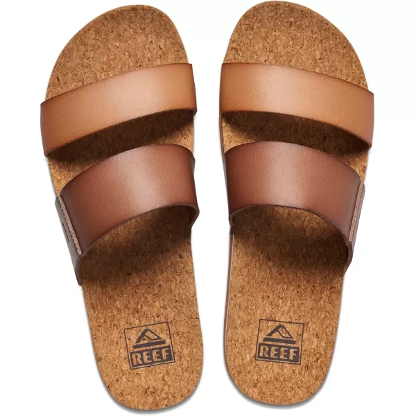 imageREEF Cushion Vista Hi Womens Platform Fashion Sandal Arch Support Ultra Soft Cushion FootbedEspresso Duo