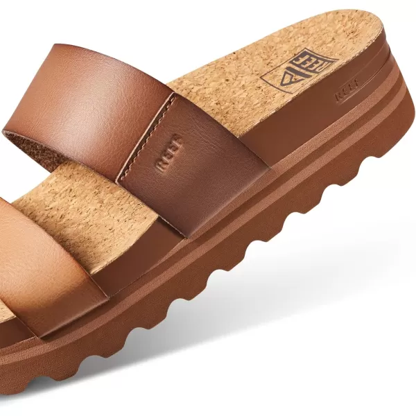imageREEF Cushion Vista Hi Womens Platform Fashion Sandal Arch Support Ultra Soft Cushion FootbedEspresso Duo