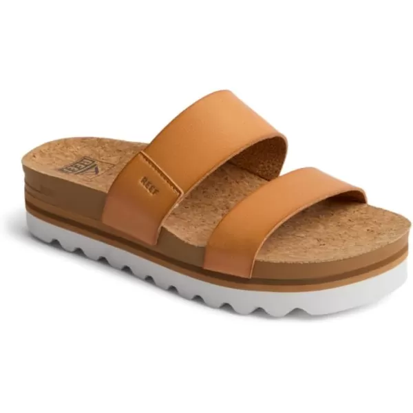 imageREEF Cushion Vista Hi Womens Platform Fashion Sandal Arch Support Ultra Soft Cushion FootbedNatural
