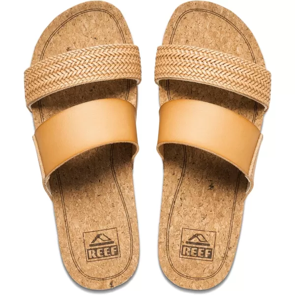 imageREEF Cushion Vista Hi Womens Platform Fashion Sandal Arch Support Ultra Soft Cushion FootbedNatural Braid