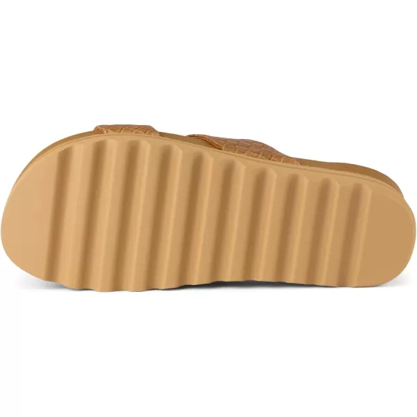 imageREEF Cushion Vista Hi Womens Platform Fashion Sandal Arch Support Ultra Soft Cushion FootbedTan Wicker