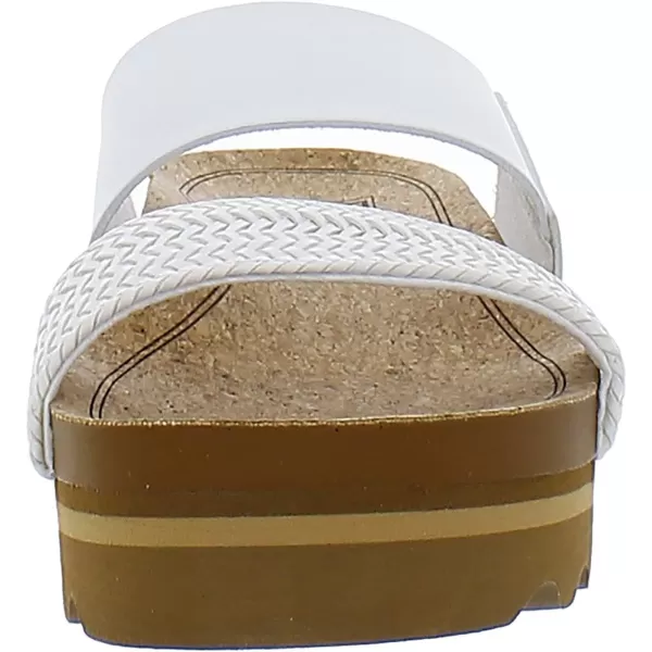 imageREEF Cushion Vista Hi Womens Platform Fashion Sandal Arch Support Ultra Soft Cushion FootbedWhite Braid