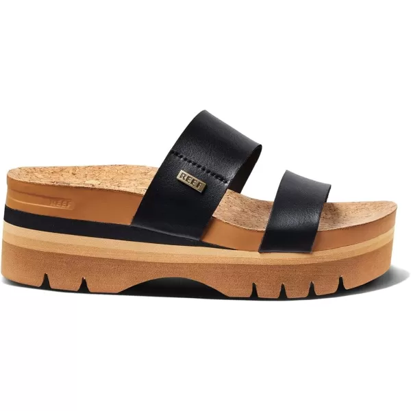 imageREEF Cushion Vista Higher Womens Platform Fashion Sandal Arch Support Ultra Soft Cushion FootbedBlack