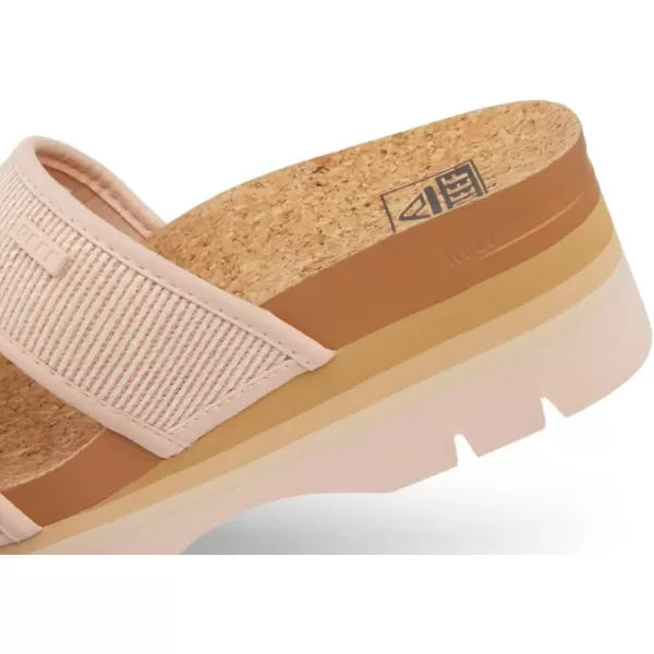 imageREEF Cushion Vista Higher Womens Platform Fashion Sandal Arch Support Ultra Soft Cushion FootbedCameo Rose