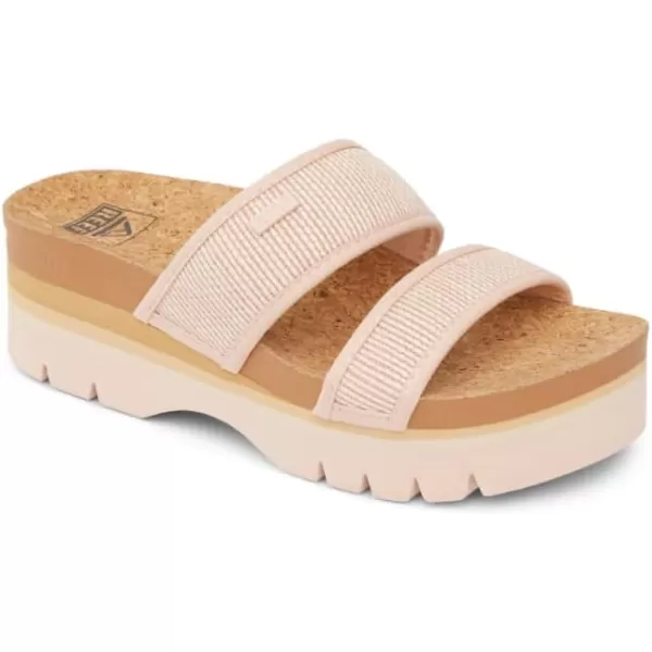 imageREEF Cushion Vista Higher Womens Platform Fashion Sandal Arch Support Ultra Soft Cushion FootbedCameo Rose