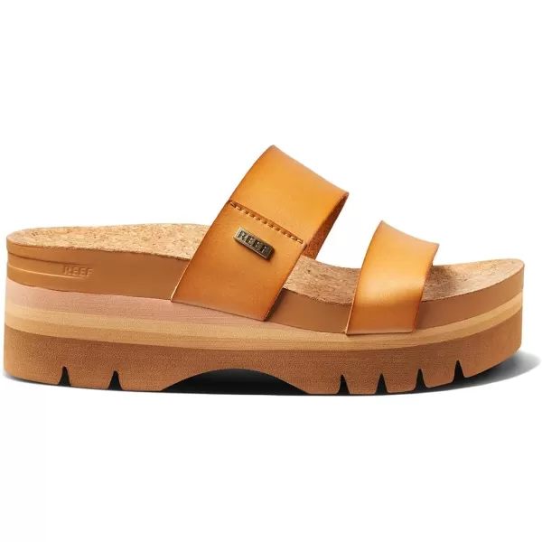 imageREEF Cushion Vista Higher Womens Platform Fashion Sandal Arch Support Ultra Soft Cushion FootbedNatural