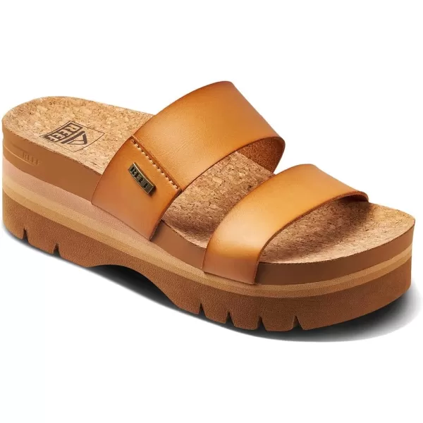 imageREEF Cushion Vista Higher Womens Platform Fashion Sandal Arch Support Ultra Soft Cushion FootbedNatural