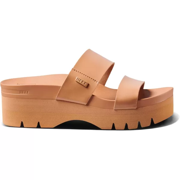 imageREEF Cushion Vista Higher Womens Platform Fashion Sandal Arch Support Ultra Soft Cushion FootbedNatural Patent