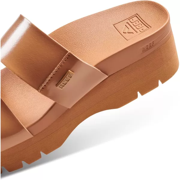 imageREEF Cushion Vista Higher Womens Platform Fashion Sandal Arch Support Ultra Soft Cushion FootbedNatural Patent