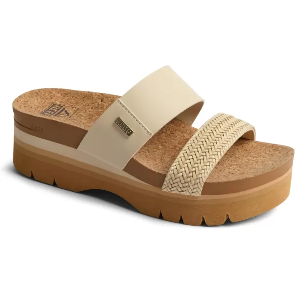 imageREEF Cushion Vista Higher Womens Platform Fashion Sandal Arch Support Ultra Soft Cushion FootbedVintage Braid