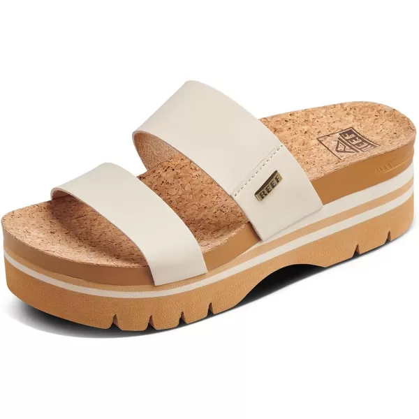 imageREEF Cushion Vista Higher Womens Platform Fashion Sandal Arch Support Ultra Soft Cushion FootbedVintage Tan