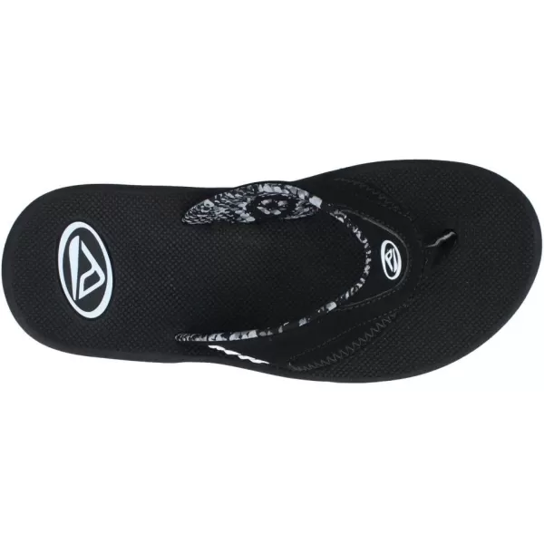 imageREEF Fanning Womens Bottle Opener Flip Flop Arch Support Durable Outsole Water FriendlyBlack