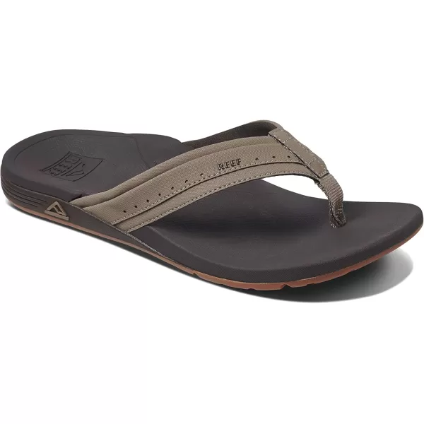 imageREEF OrthoSpring Mens Flip Flop Arch Support ampamp Soft Cushion FootbedBrown