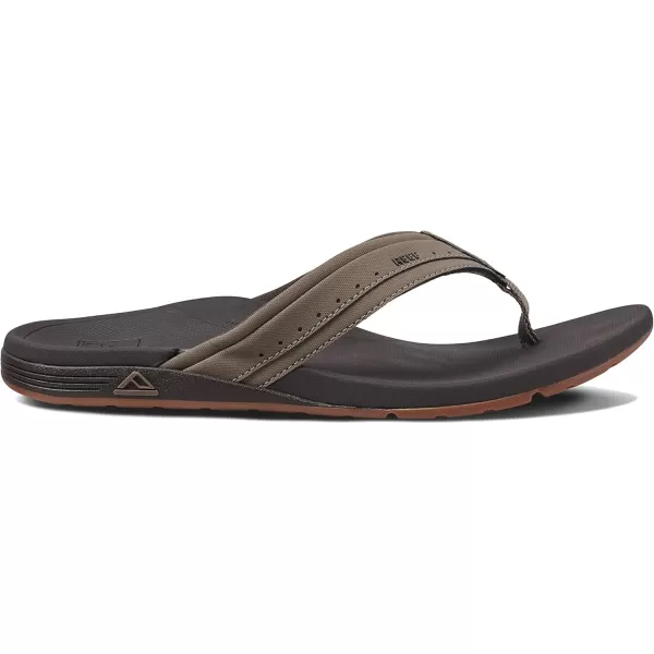 imageREEF OrthoSpring Mens Flip Flop Arch Support ampamp Soft Cushion FootbedBrown