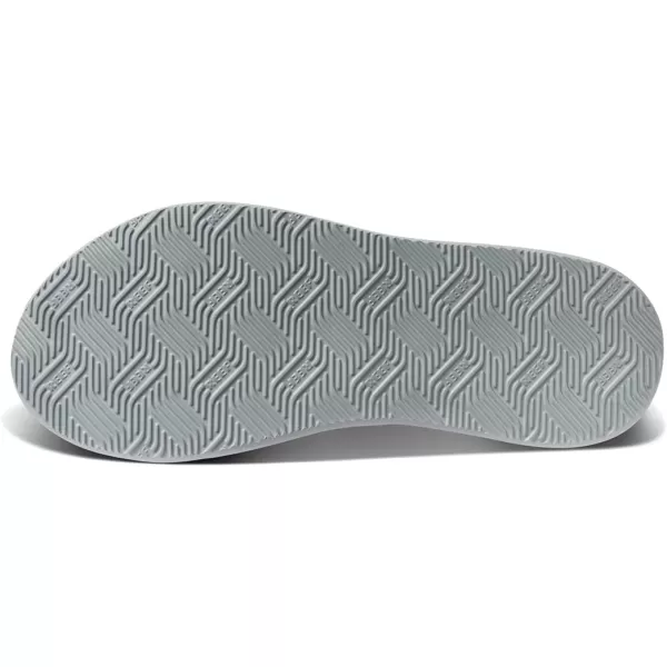 imageREEF Phantom Nias Mens Beach Flip Flop Lightweight ampamp Soft and Supportive Molded FootbedLight Grey
