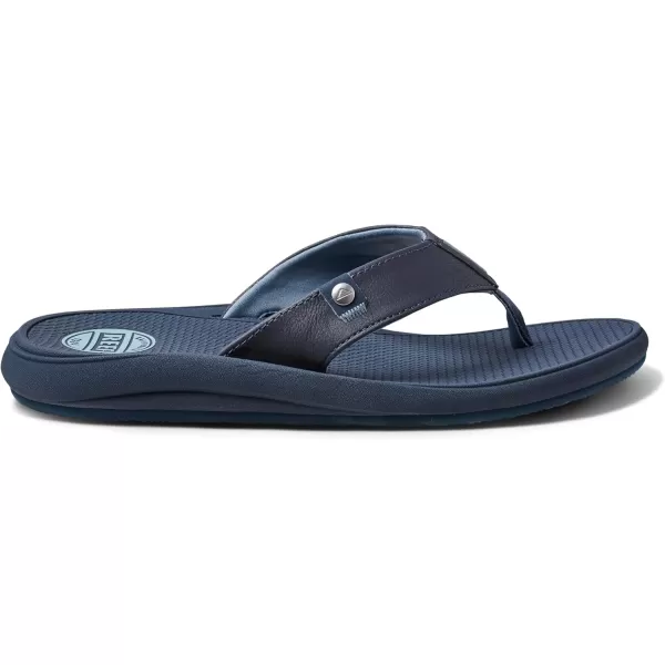 imageREEF Phantom Nias Mens Beach Flip Flop Lightweight ampamp Soft and Supportive Molded FootbedNavy