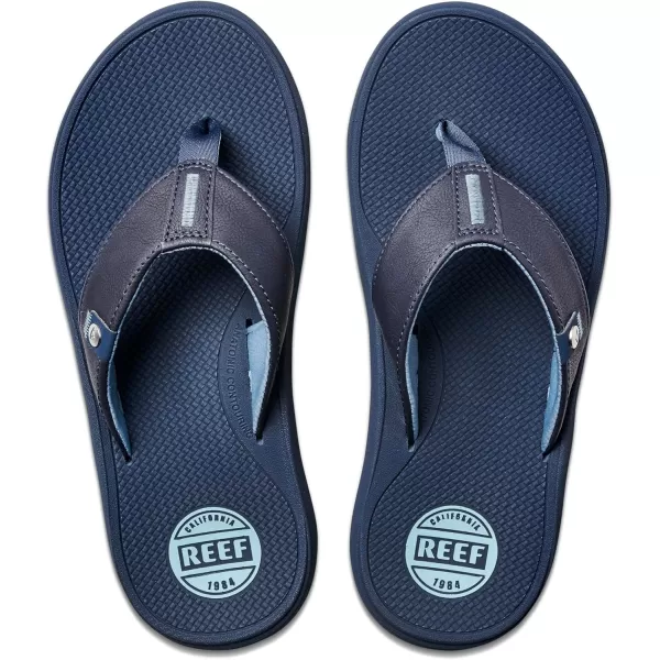 imageREEF Phantom Nias Mens Beach Flip Flop Lightweight ampamp Soft and Supportive Molded FootbedNavy