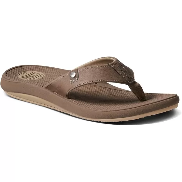 imageREEF Phantom Nias Mens Beach Flip Flop Lightweight ampamp Soft and Supportive Molded FootbedTan