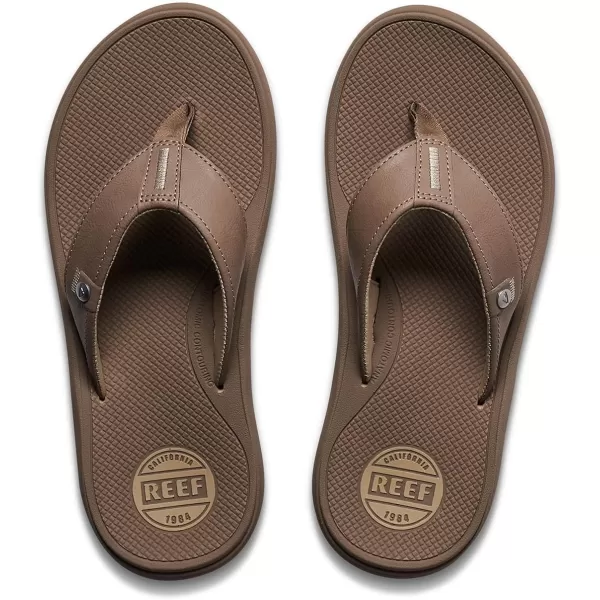 imageREEF Phantom Nias Mens Beach Flip Flop Lightweight ampamp Soft and Supportive Molded FootbedTan