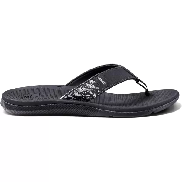 imageREEF Santa Ana Womens Flip Flop Arch Support Water Friendly Non Marking OutsoleBlackWhite
