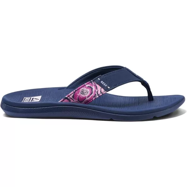 imageREEF Santa Ana Womens Flip Flop Arch Support Water Friendly Non Marking OutsolePeacoat