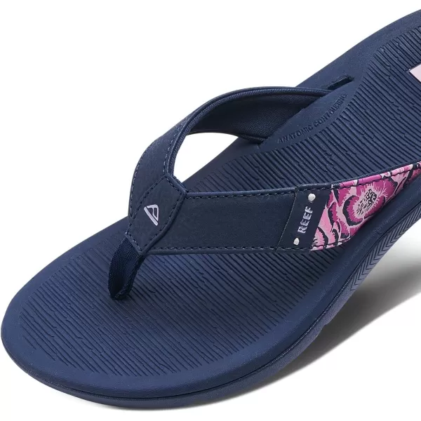 imageREEF Santa Ana Womens Flip Flop Arch Support Water Friendly Non Marking OutsolePeacoat