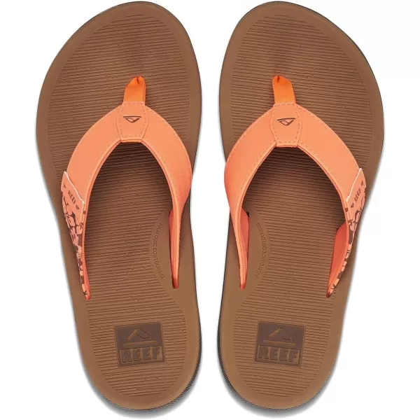 imageREEF Santa Ana Womens Flip Flop Arch Support Water Friendly Non Marking OutsolePoppy