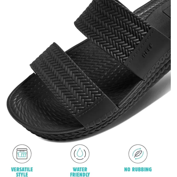 imageREEF Water Vista Slide Womens Platform Slide Water Friendly Arch SupportBlack