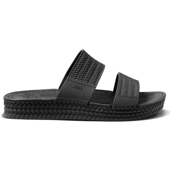 imageREEF Water Vista Slide Womens Platform Slide Water Friendly Arch SupportBlack