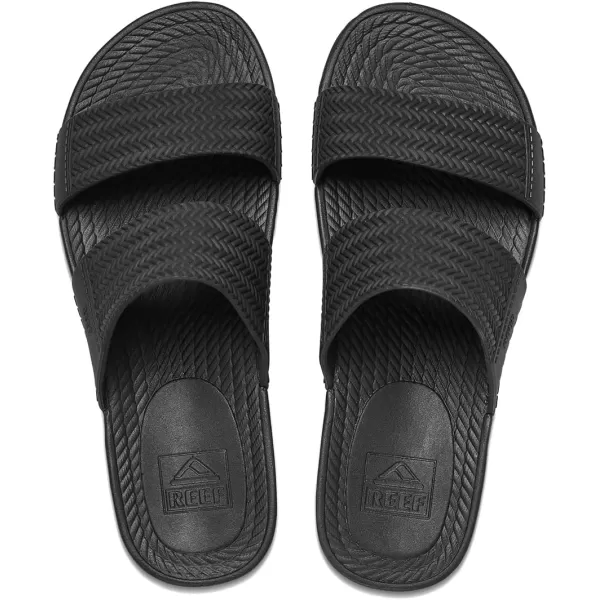 imageREEF Water Vista Slide Womens Platform Slide Water Friendly Arch SupportBlack