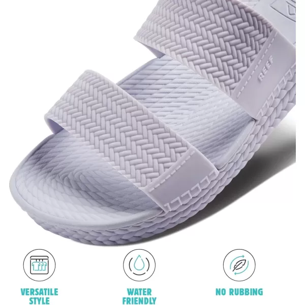 imageREEF Water Vista Slide Womens Platform Slide Water Friendly Arch SupportCrystal