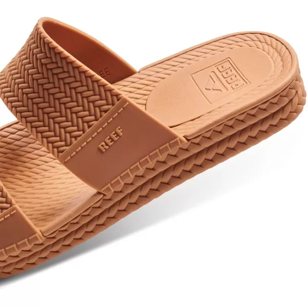 imageREEF Water Vista Slide Womens Platform Slide Water Friendly Arch SupportNatural