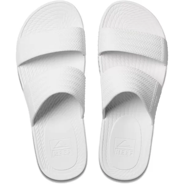imageREEF Water Vista Slide Womens Platform Slide Water Friendly Arch SupportWhite