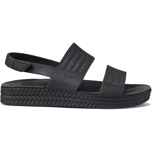 imageREEF Water Vista Womens Platform Sandal Water Friendly Adjustable Velcro StrapBlack