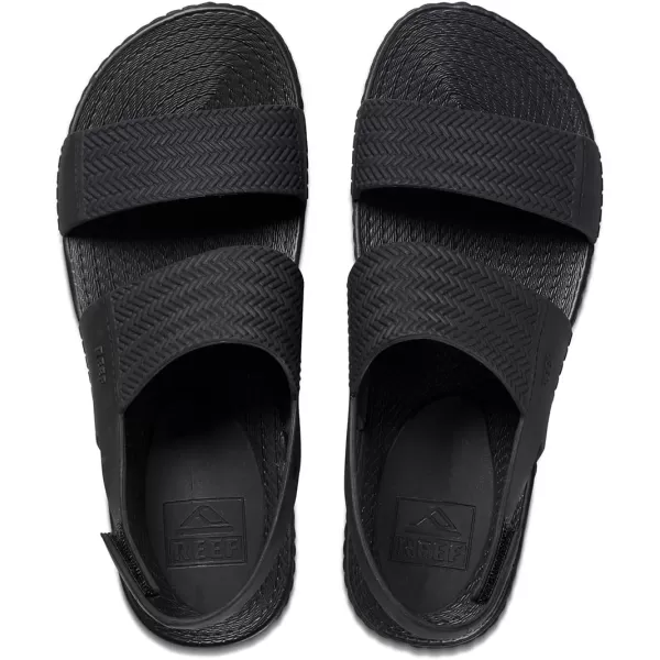 imageREEF Water Vista Womens Platform Sandal Water Friendly Adjustable Velcro StrapBlack