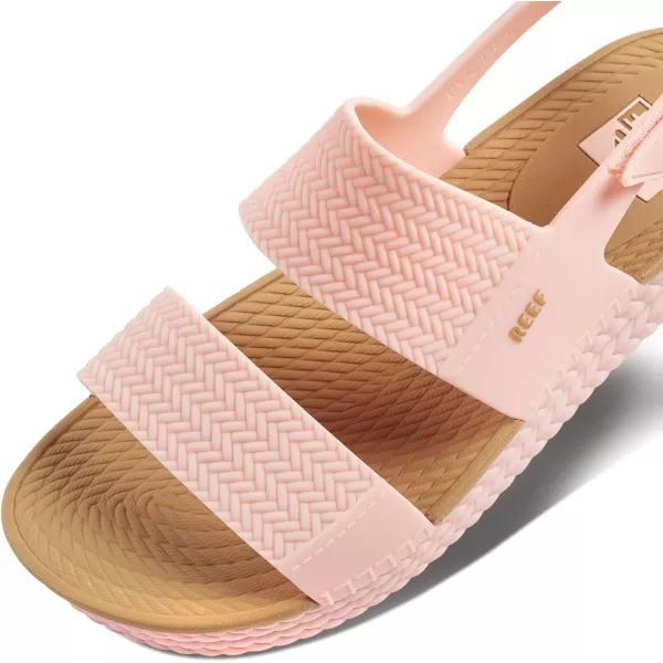 imageREEF Water Vista Womens Platform Sandal Water Friendly Adjustable Velcro StrapBlush Tan