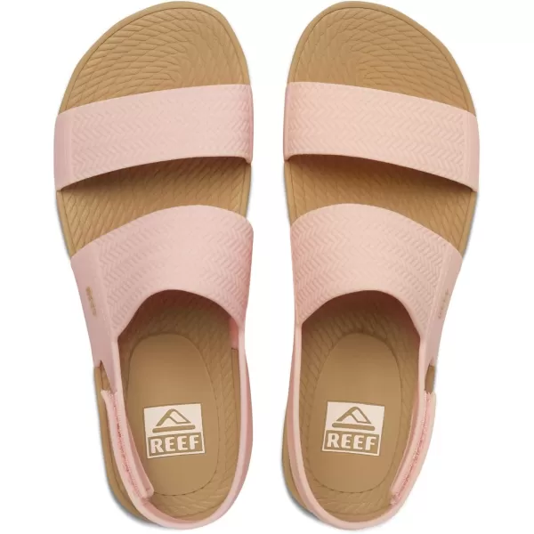 imageREEF Water Vista Womens Platform Sandal Water Friendly Adjustable Velcro StrapBlush Tan