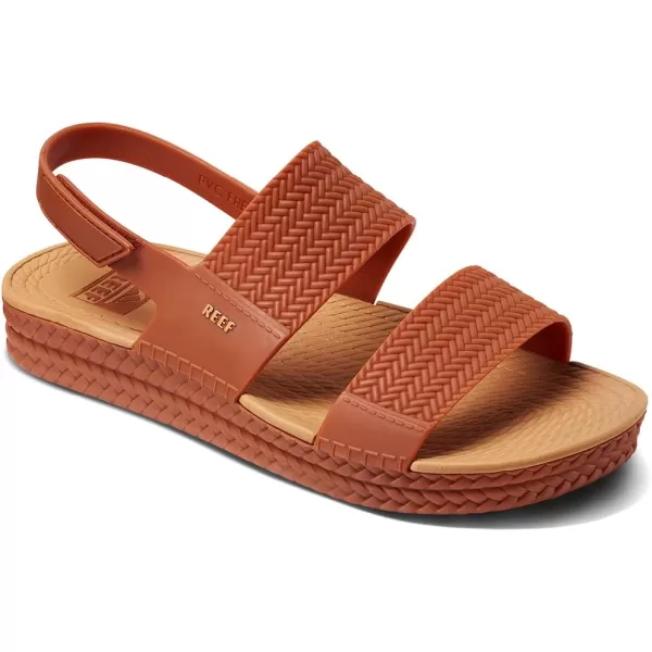 imageREEF Water Vista Womens Platform Sandal Water Friendly Adjustable Velcro StrapBrown