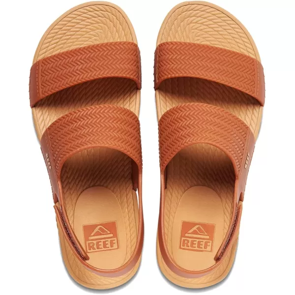 imageREEF Water Vista Womens Platform Sandal Water Friendly Adjustable Velcro StrapBrown