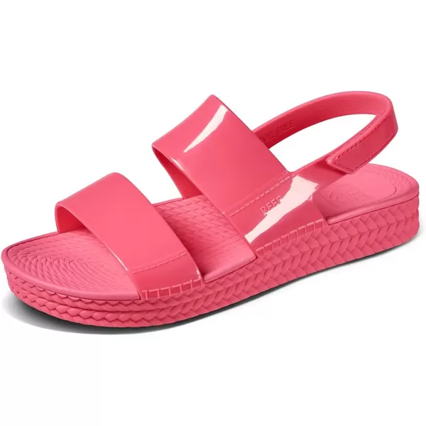 imageREEF Water Vista Womens Platform Sandal Water Friendly Adjustable Velcro StrapHot Pink
