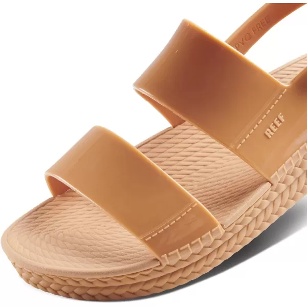 imageREEF Water Vista Womens Platform Sandal Water Friendly Adjustable Velcro StrapNatural Shine