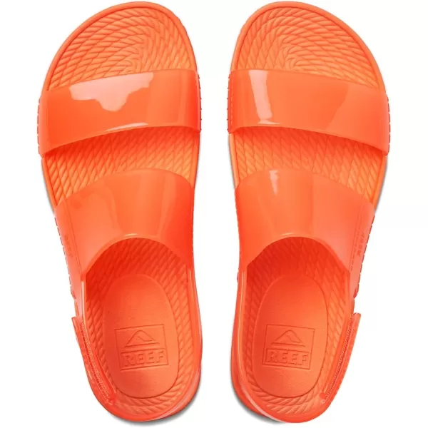 imageREEF Water Vista Womens Platform Sandal Water Friendly Adjustable Velcro StrapNeon Poppy Shine