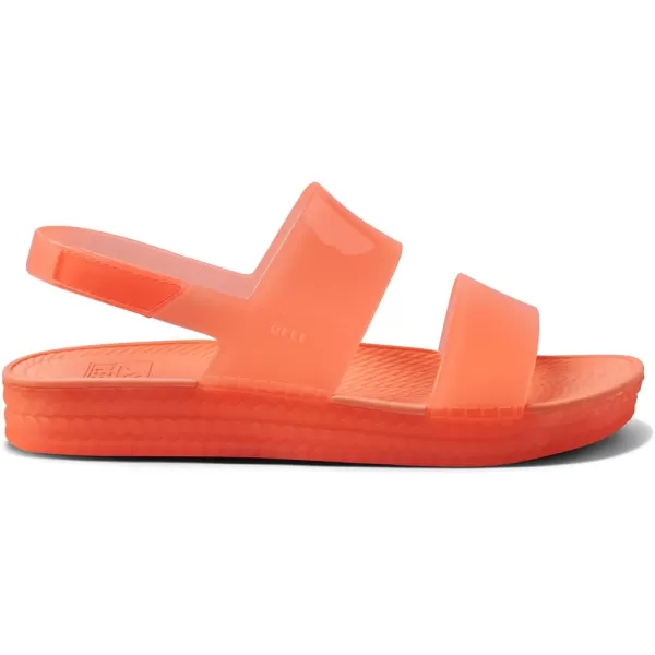 imageREEF Water Vista Womens Platform Sandal Water Friendly Adjustable Velcro StrapNeon Poppy Shine