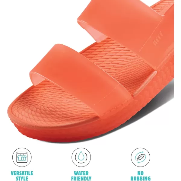imageREEF Water Vista Womens Platform Sandal Water Friendly Adjustable Velcro StrapNeon Poppy Shine