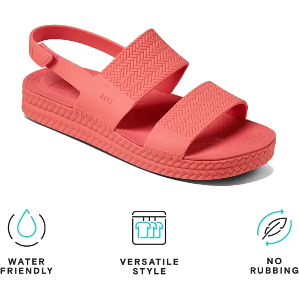 imageREEF Water Vista Womens Platform Sandal Water Friendly Adjustable Velcro StrapParadise Pink