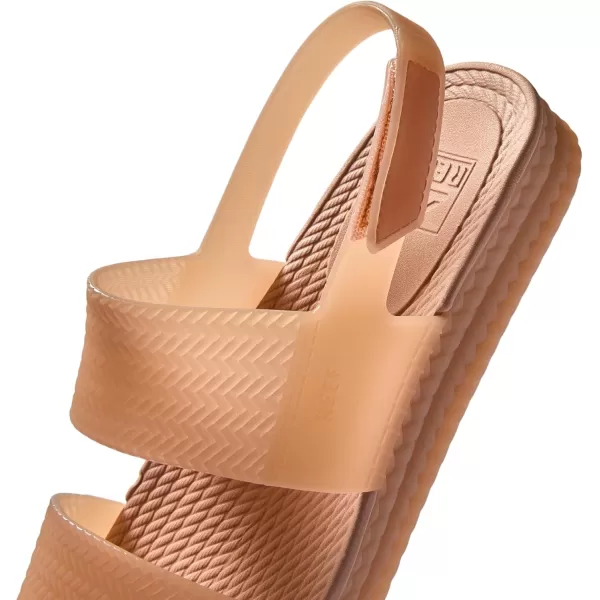 imageREEF Water Vista Womens Platform Sandal Water Friendly Adjustable Velcro StrapTinted Sand