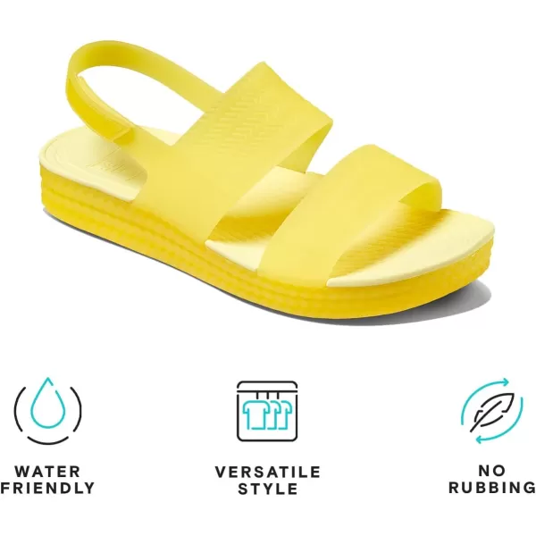 imageREEF Water Vista Womens Platform Sandal Water Friendly Adjustable Velcro StrapTinted Sunlight